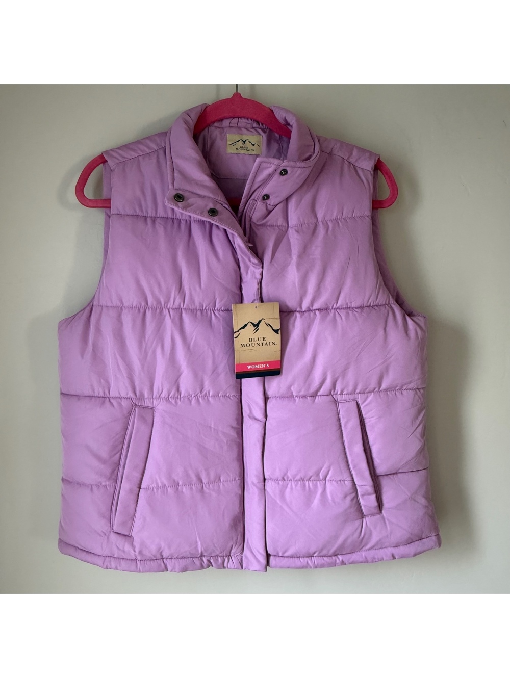 Blue Mountain Lavender Puffy Vest | Medium